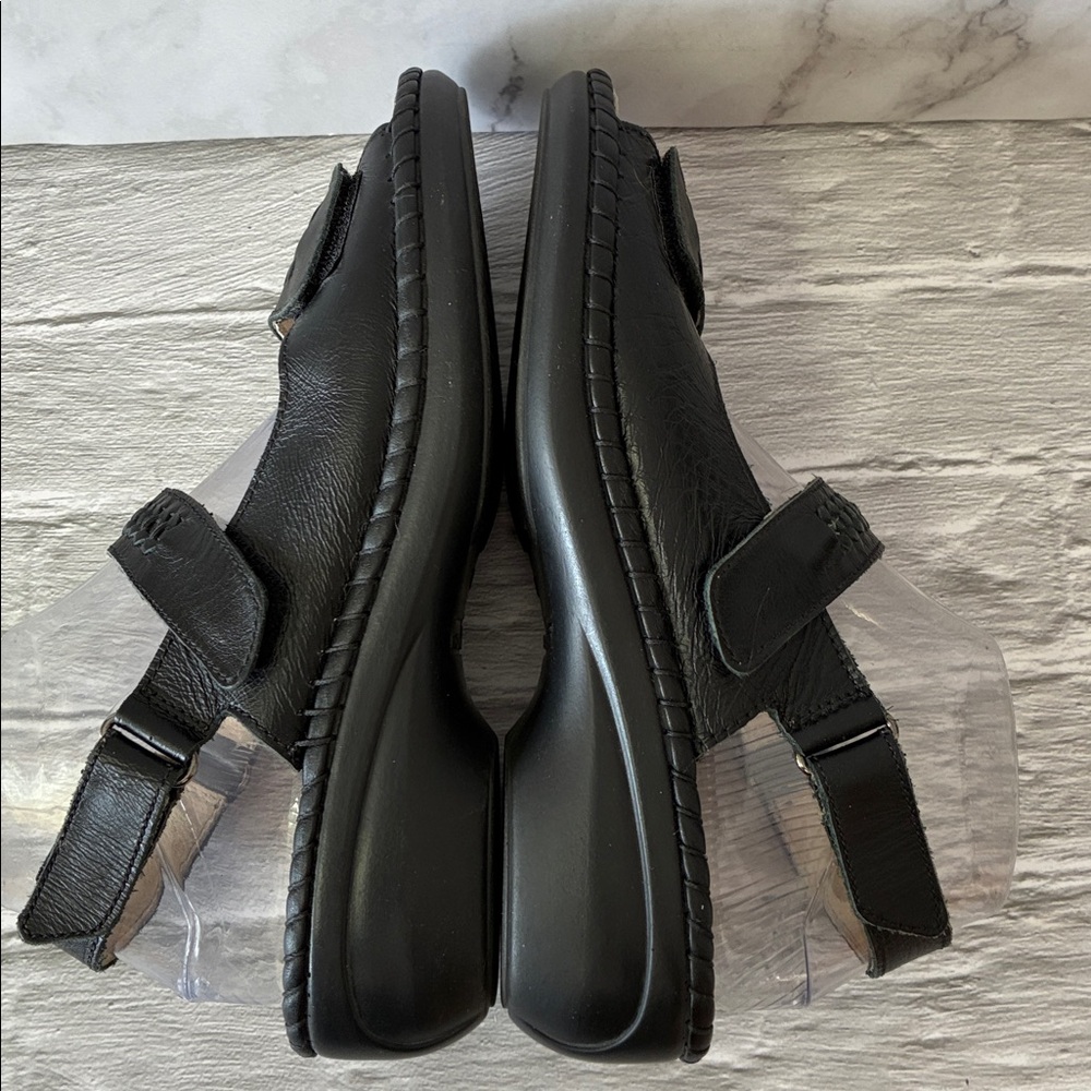 Romika Women's Black Leather Open Toe Sandals - Picture 5 of 15